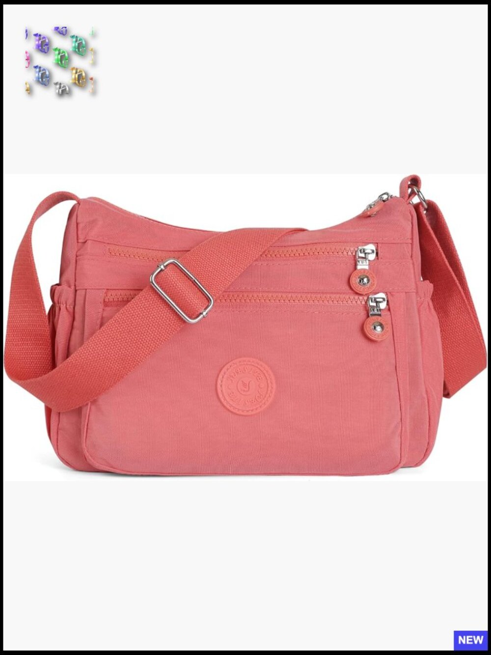 Waterproof Nylon Crossbody Tote Bag Lightweight Casual Messenger Purse